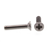 Prime-Line Machine Screw, Metric, Flat Head, Phillip Drive M2-0.4 X 10MM 18-8 Stainless Steel 10PK 9120628